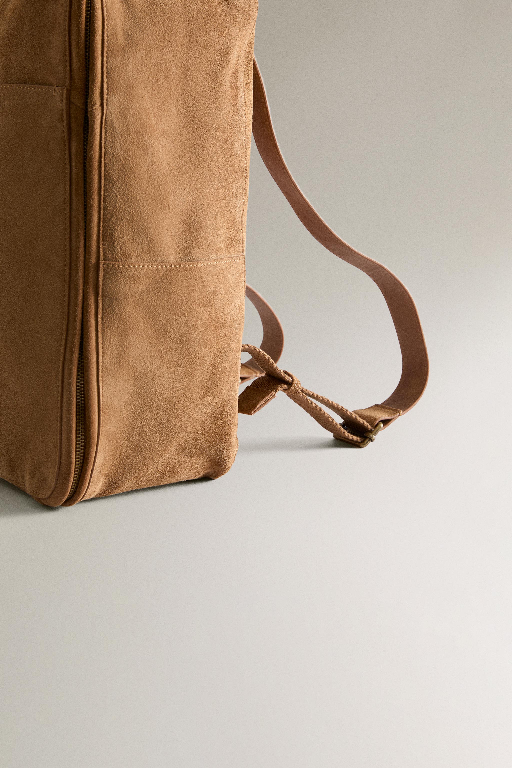 SAC À DOS CUIR CROÛTE DE CUIR